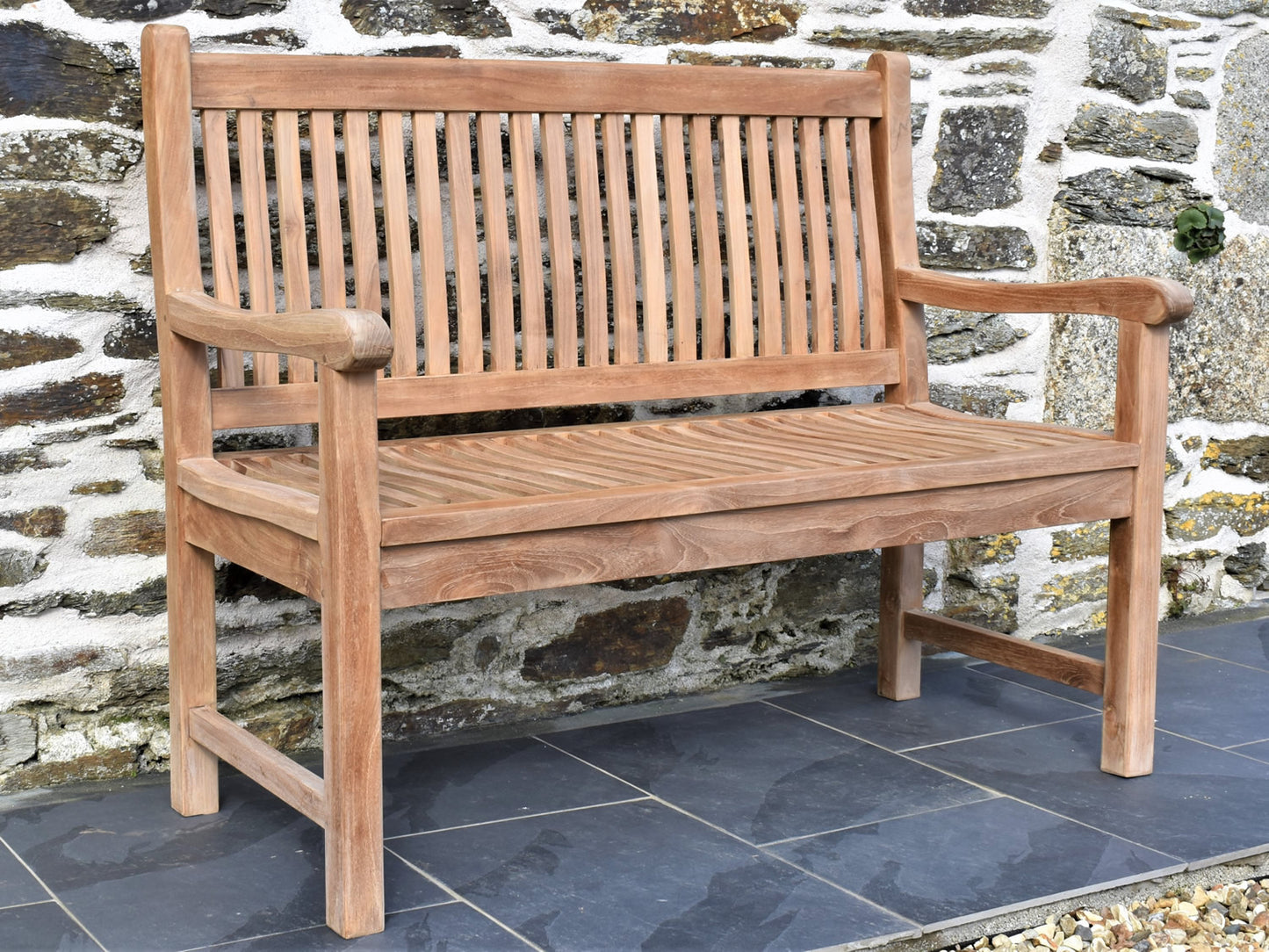 120cm teak outdoor bench