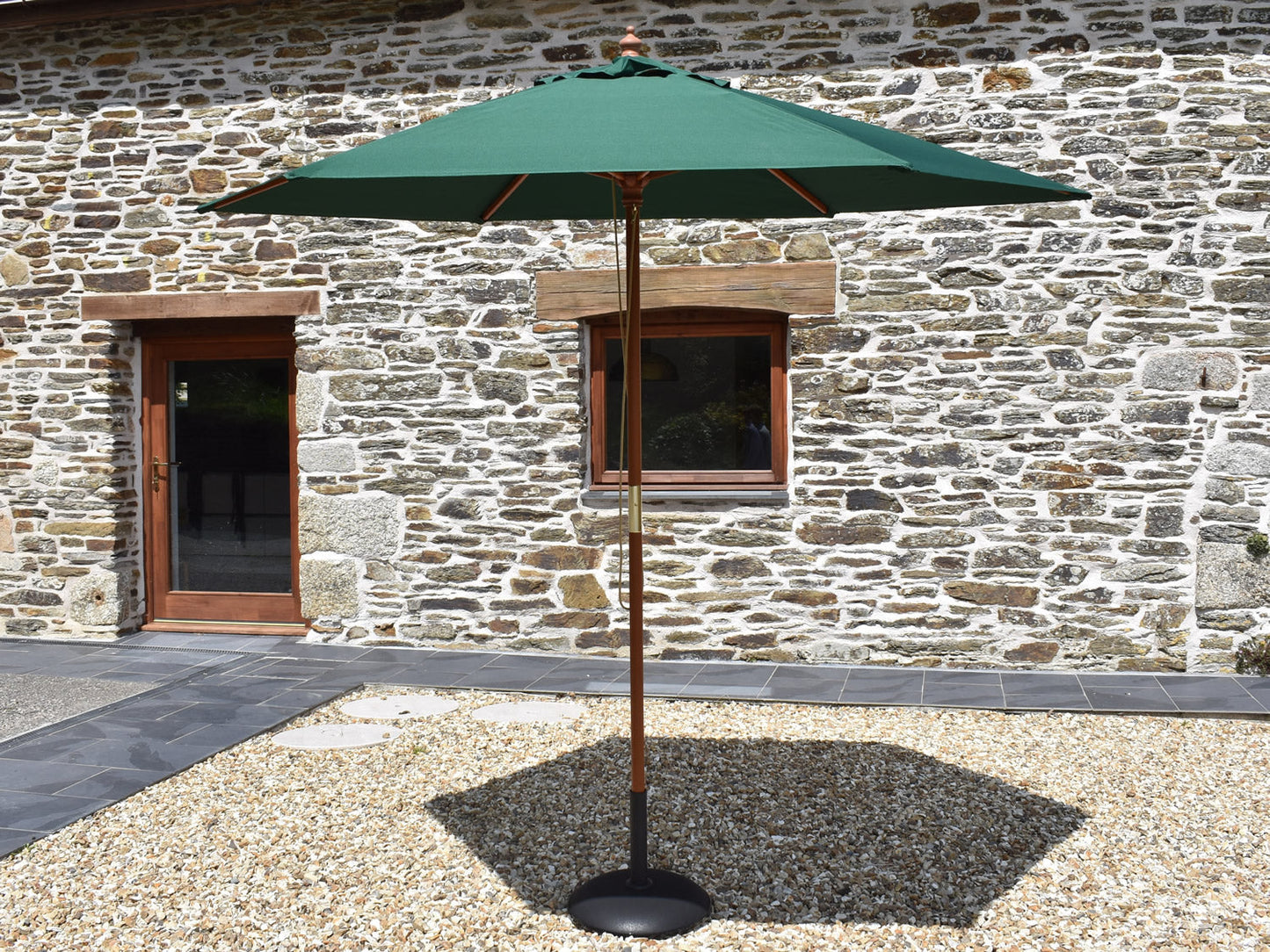 2.5 Hexagonal parasol open Green
