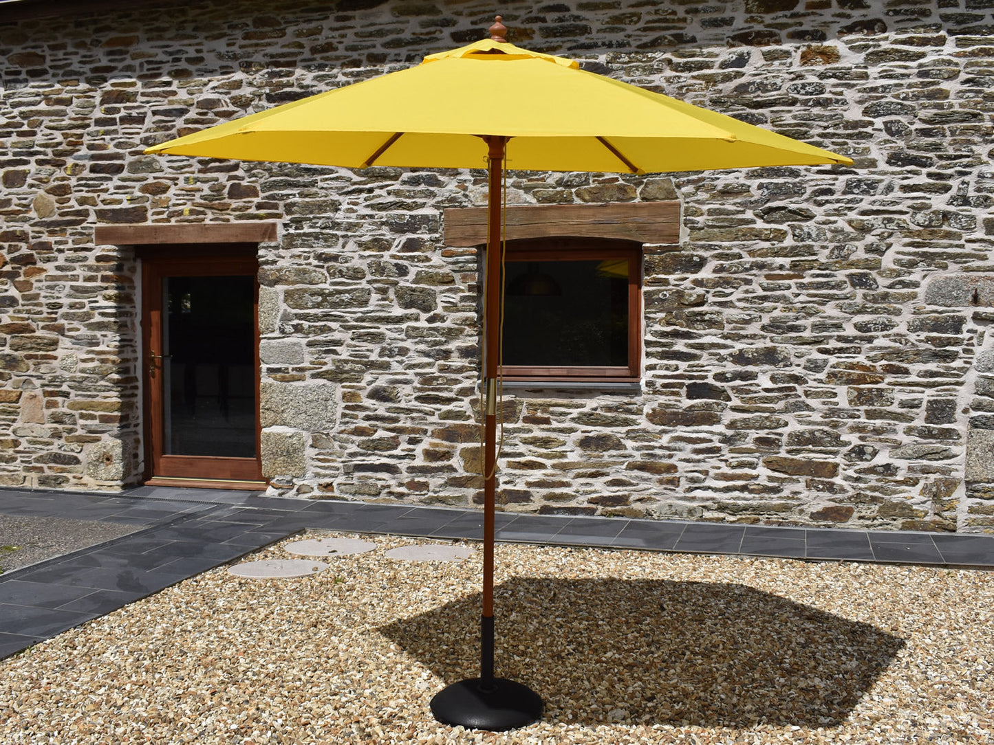 2.5 Hexagonal parasol open Yellow