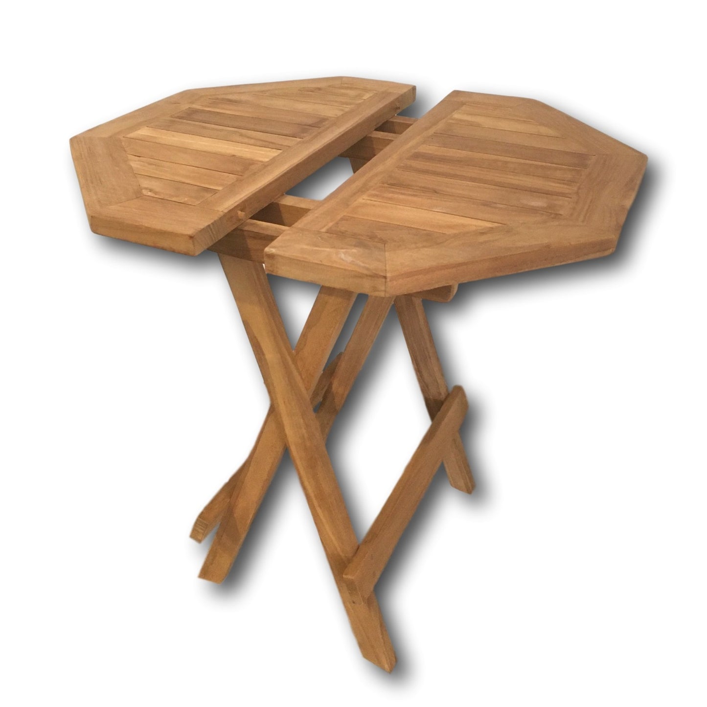 Teak Octagonal Folding Coffee Table