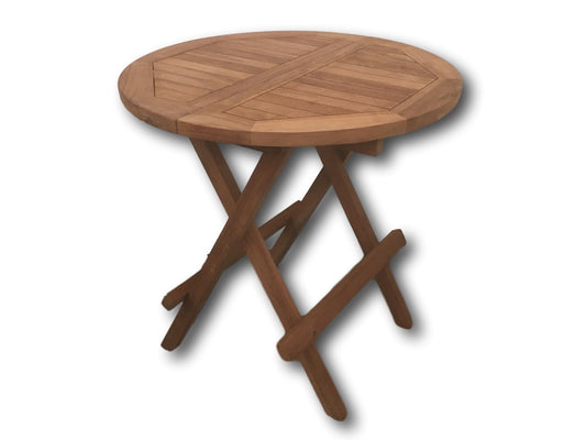 Teak Round Folding Coffee Table