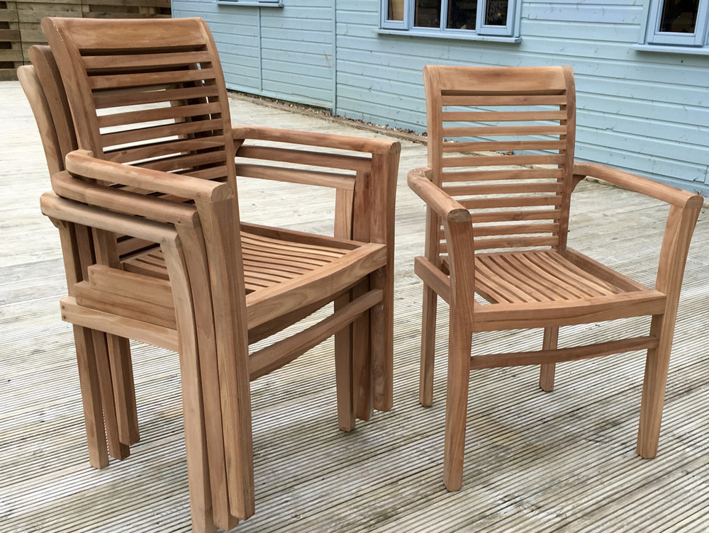Newbury Teak Stacking Armchair