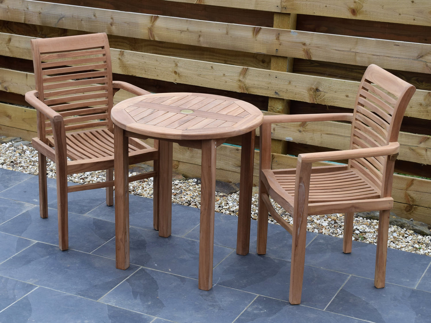 Teak 70cm Round Bistro Table