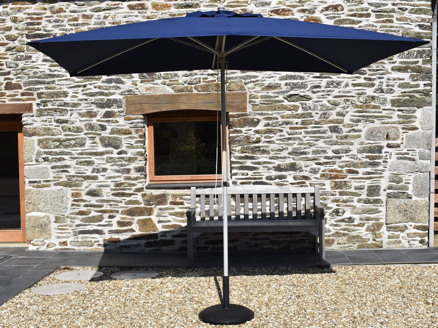 3x2m Rectangular Aluminium Garden Parasol