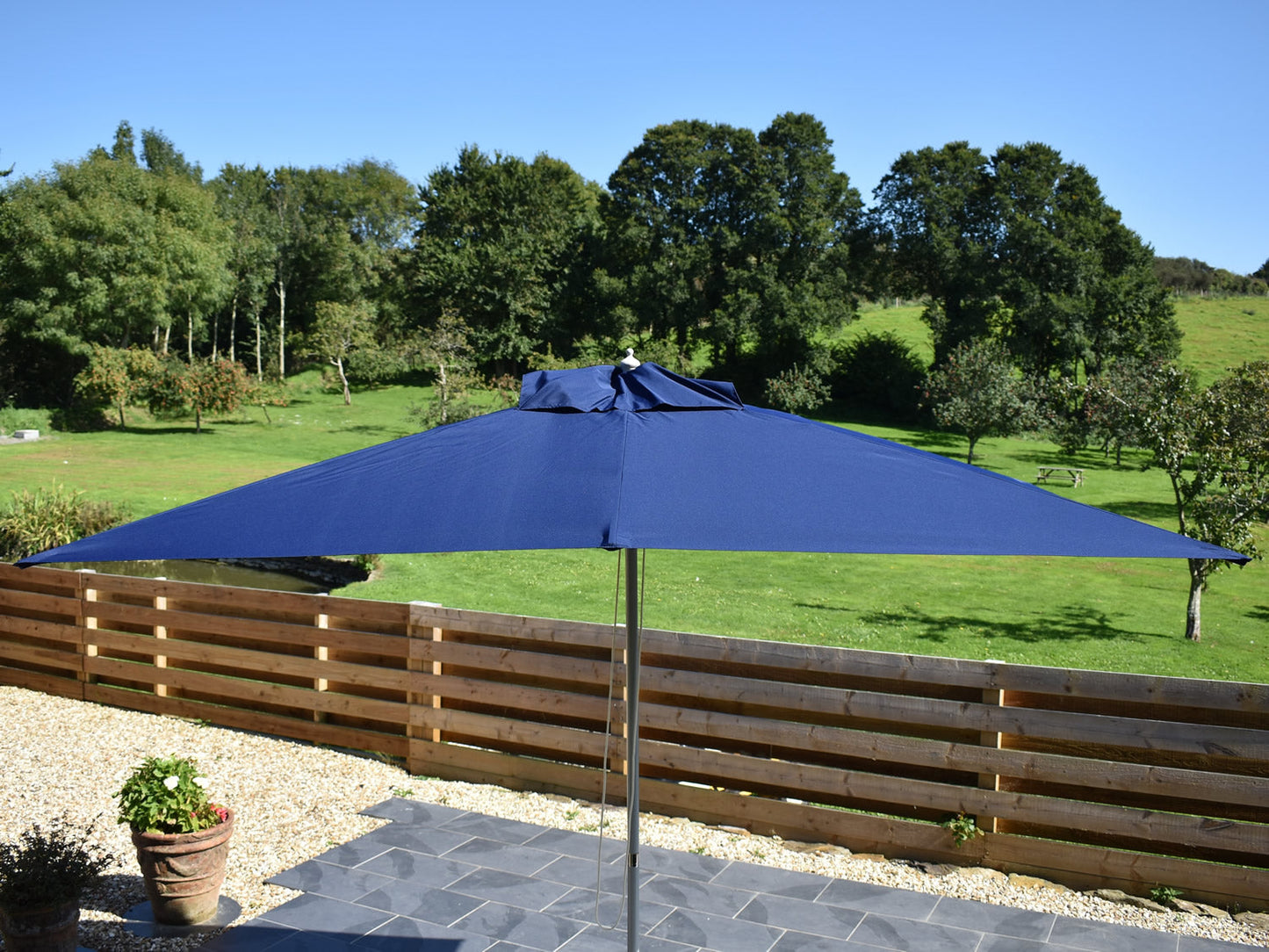 3x2m Rectangular Aluminium Garden Parasol