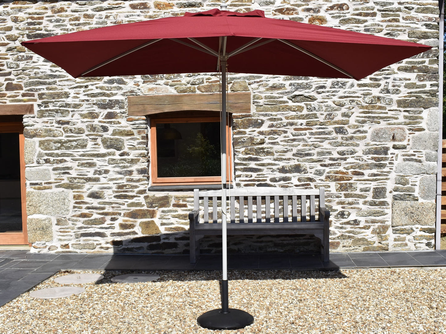 3x2m Rectangular Aluminium Garden Parasol