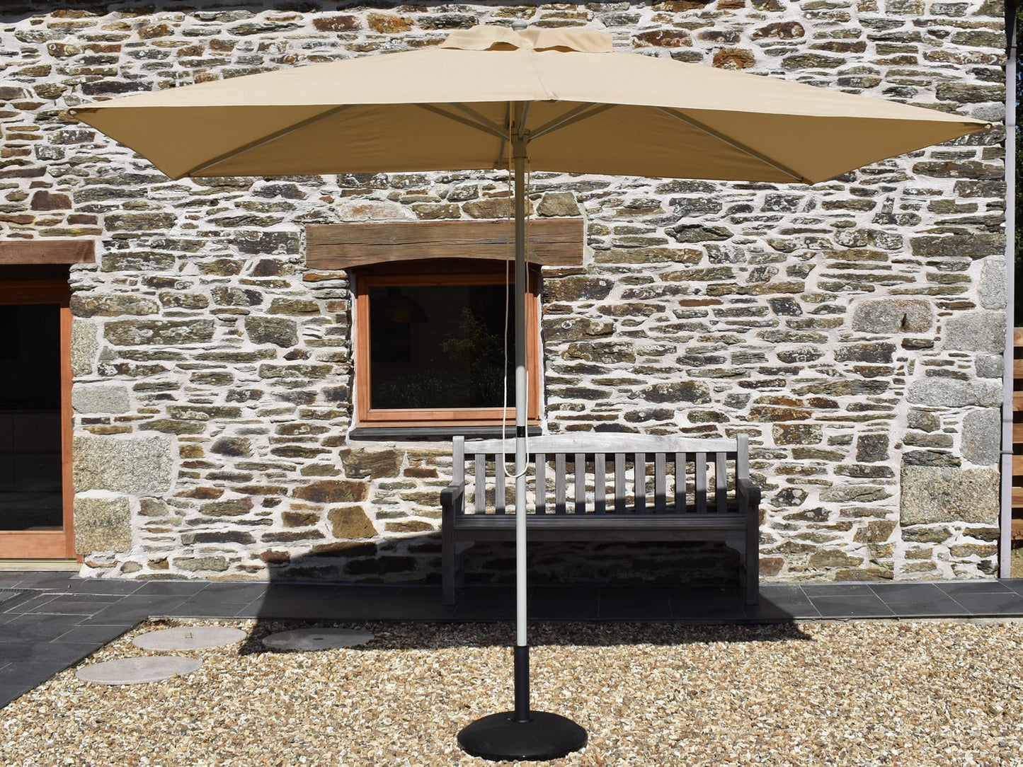 3x2m Rectangular Aluminium Garden Parasol