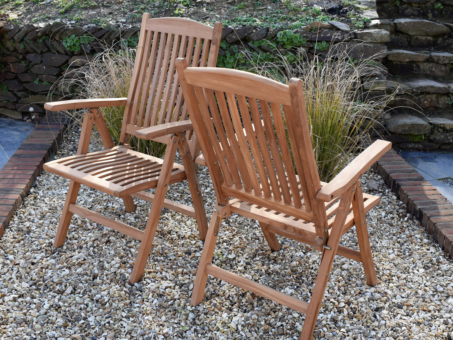 Brighton Teak Reclining Armchair – Patio Garden Furniture