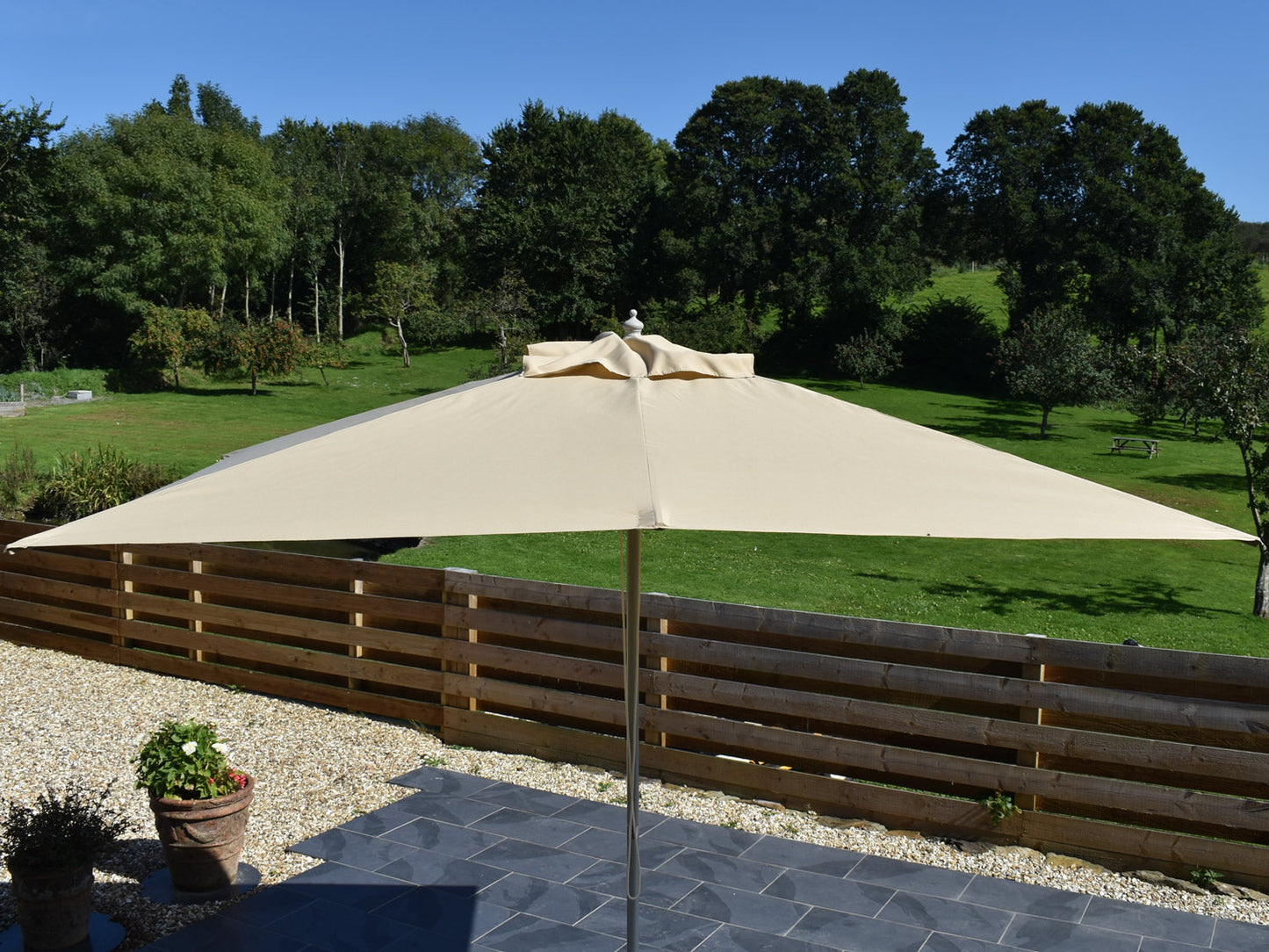 3x2m Rectangular Aluminium Garden Parasol