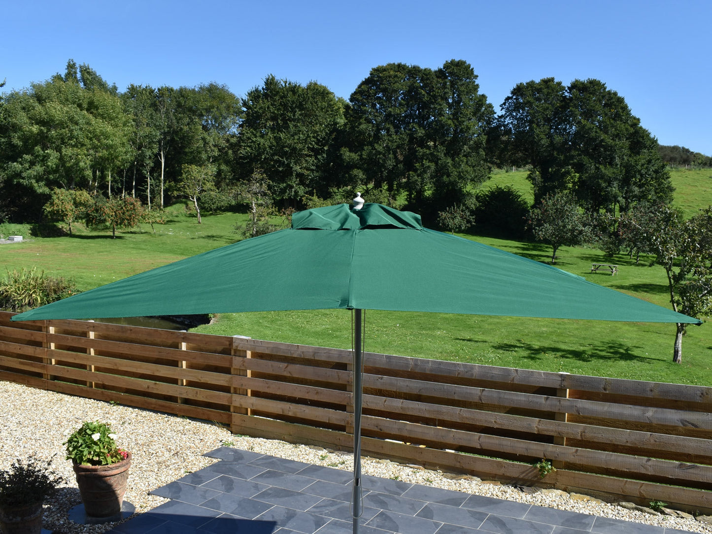 3x2m Rectangular Aluminium Garden Parasol