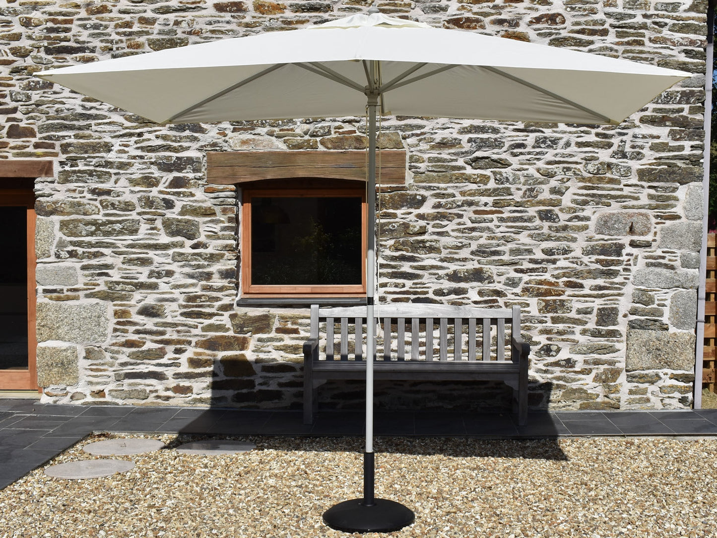 3x2m Rectangular Aluminium Garden Parasol