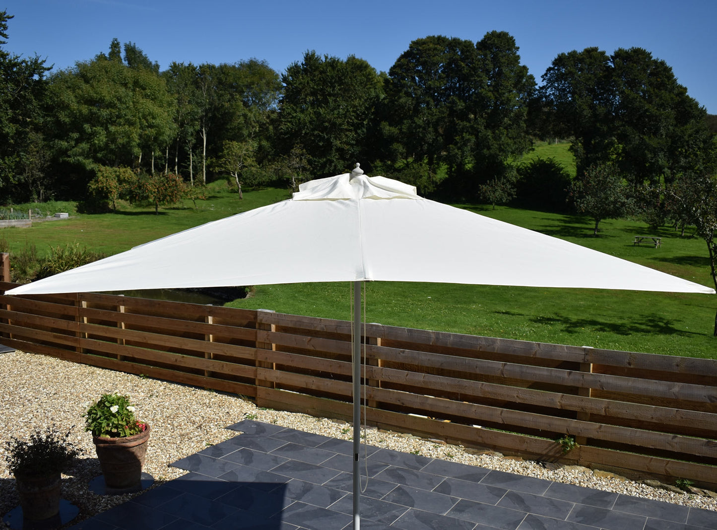3x2m Rectangular Aluminium Garden Parasol