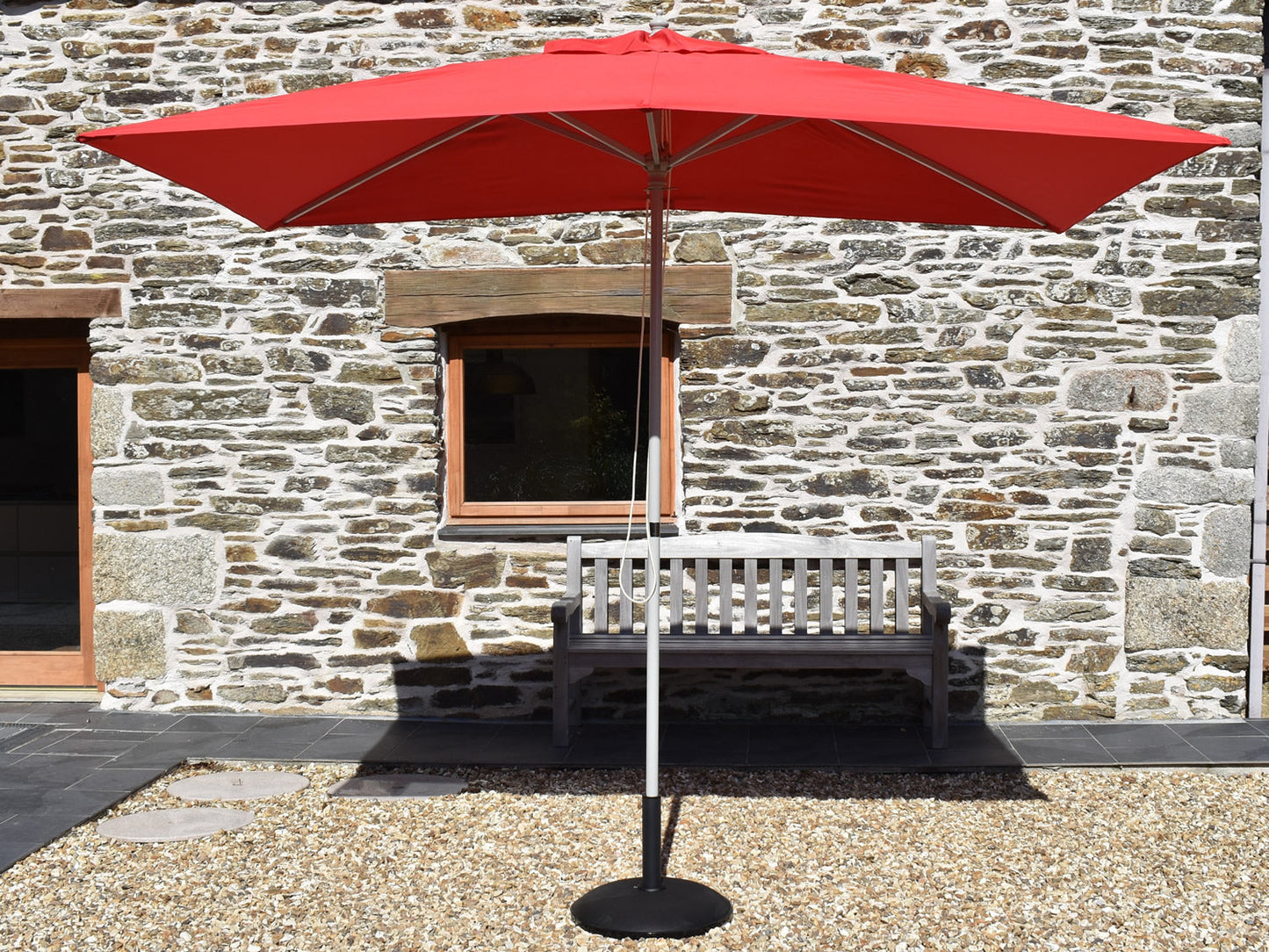3x2m Rectangular Aluminium Garden Parasol