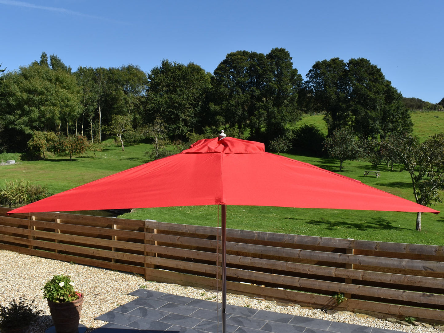 3x2m Rectangular Aluminium Garden Parasol