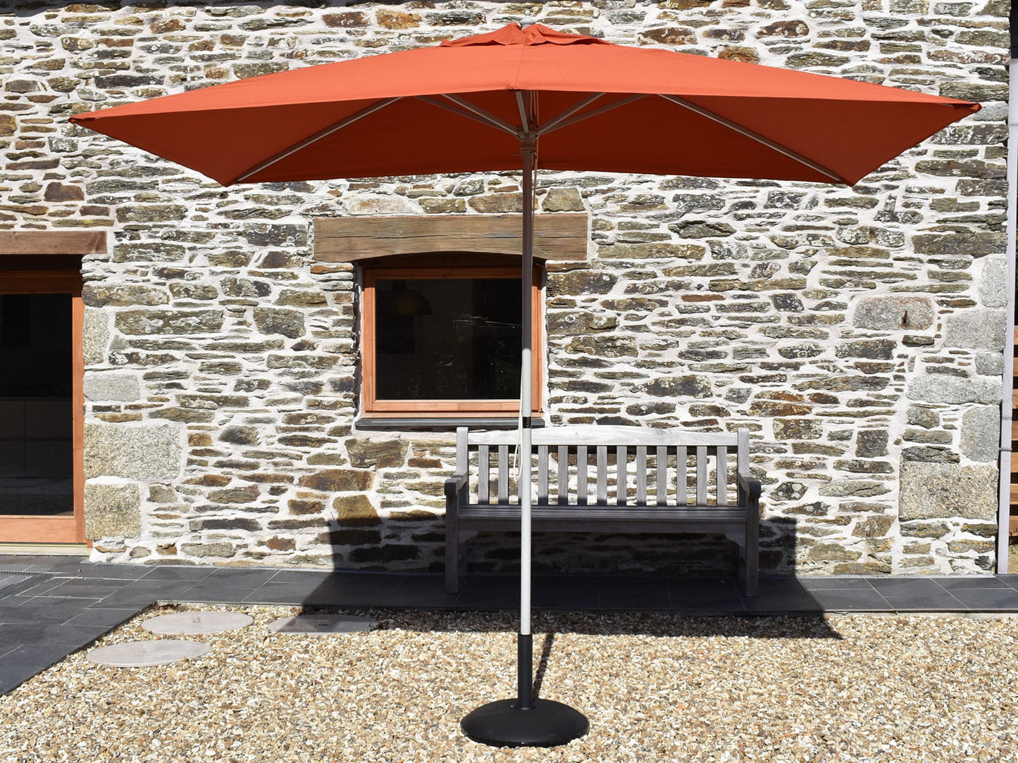 3x2m Rectangular Aluminium Garden Parasol