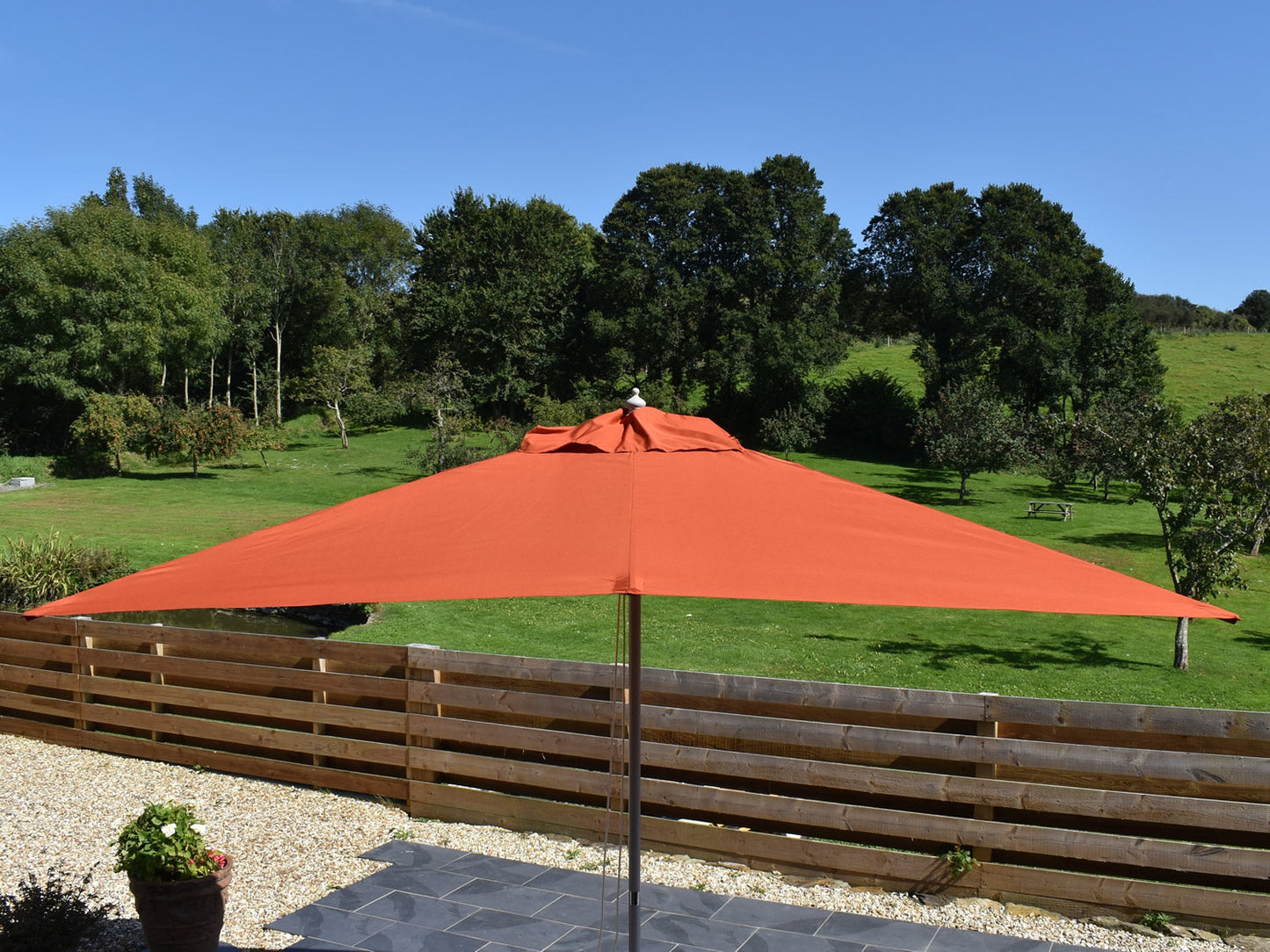 3x2m Rectangular Aluminium Garden Parasol