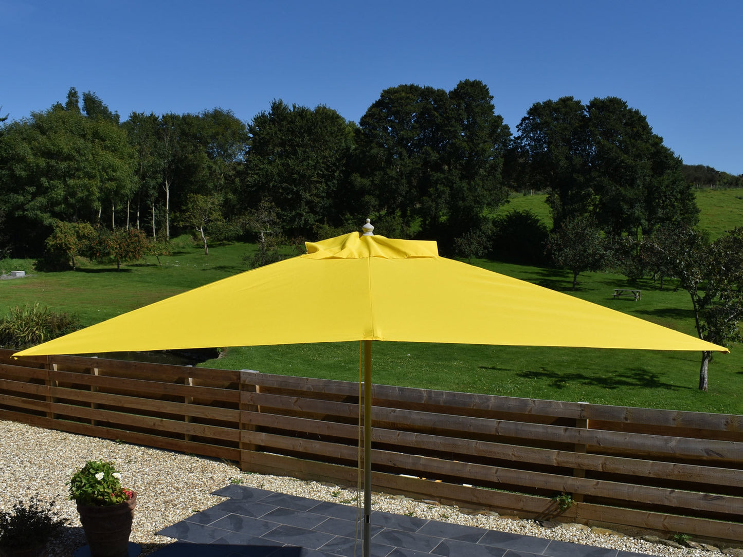 3x2m Rectangular Aluminium Garden Parasol