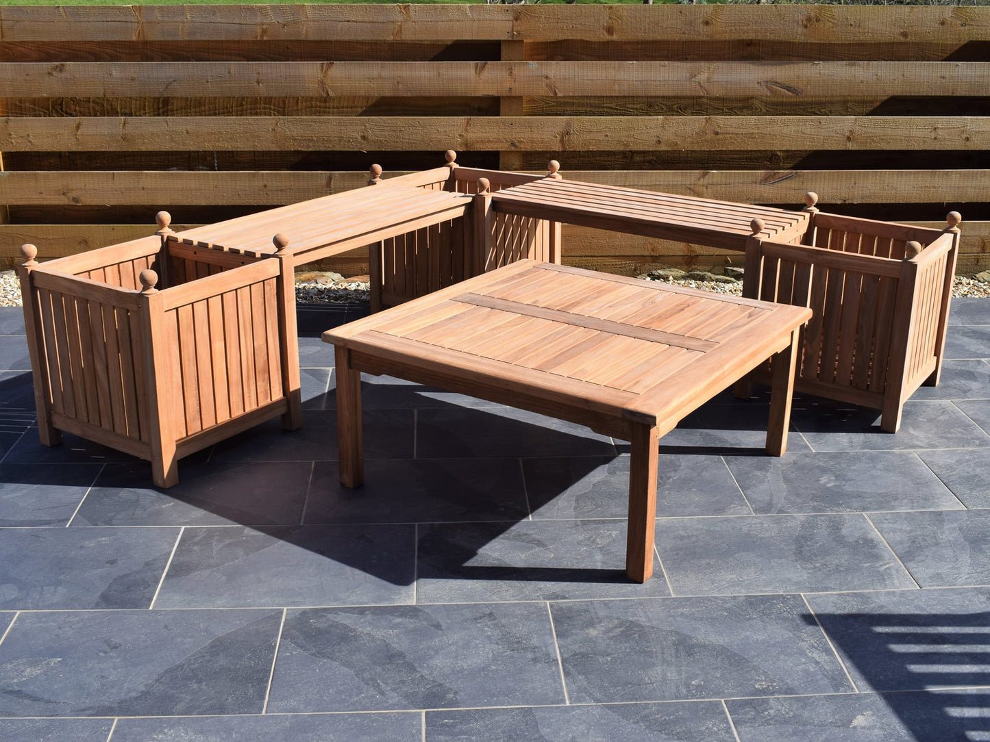 Teak 100cm Square Coffee Table