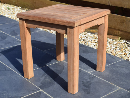 Teak 45cm Square Coffee Table