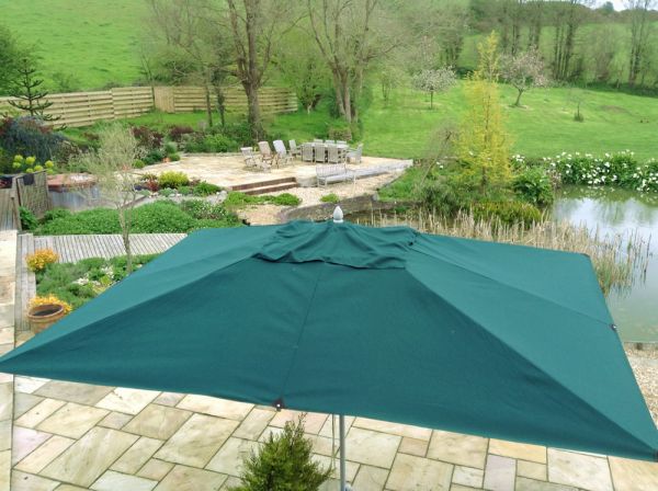 4x3m Rectangular Aluminium Commercial Parasol