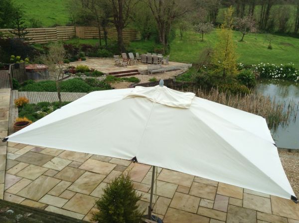 4x3m Rectangular Aluminium Commercial Parasol
