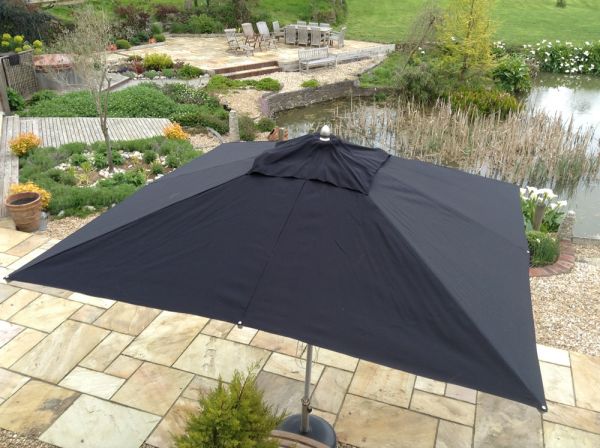 3m Square Aluminium Commercial Parasol