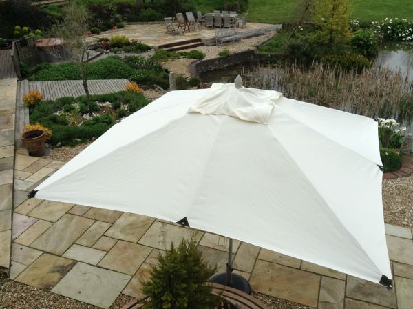 3m Square Aluminium Commercial Parasol