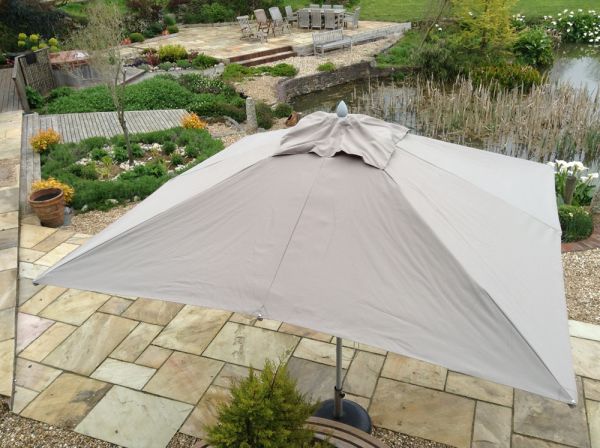 3m Square Aluminium Commercial Parasol