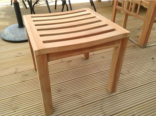 Teak Backless Garden Stool
