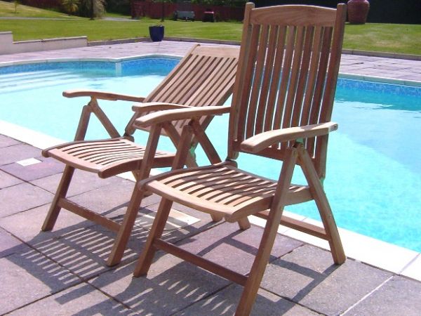 Brighton Teak Reclining Armchair