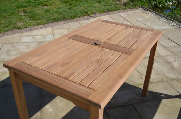 Teak 120x70cm Rectangular Bistro Table