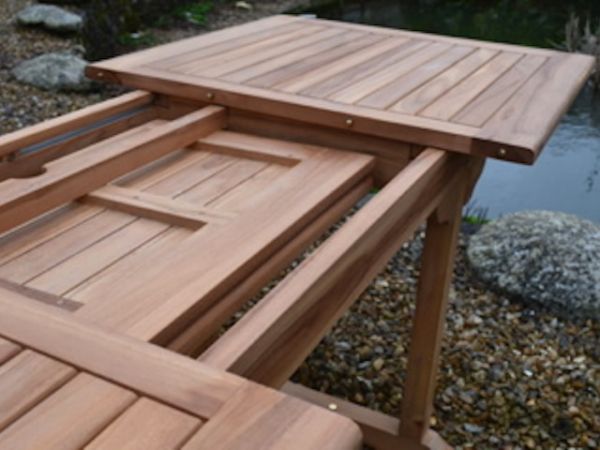 Teak 150-210x80cm Rectangular Extending Table