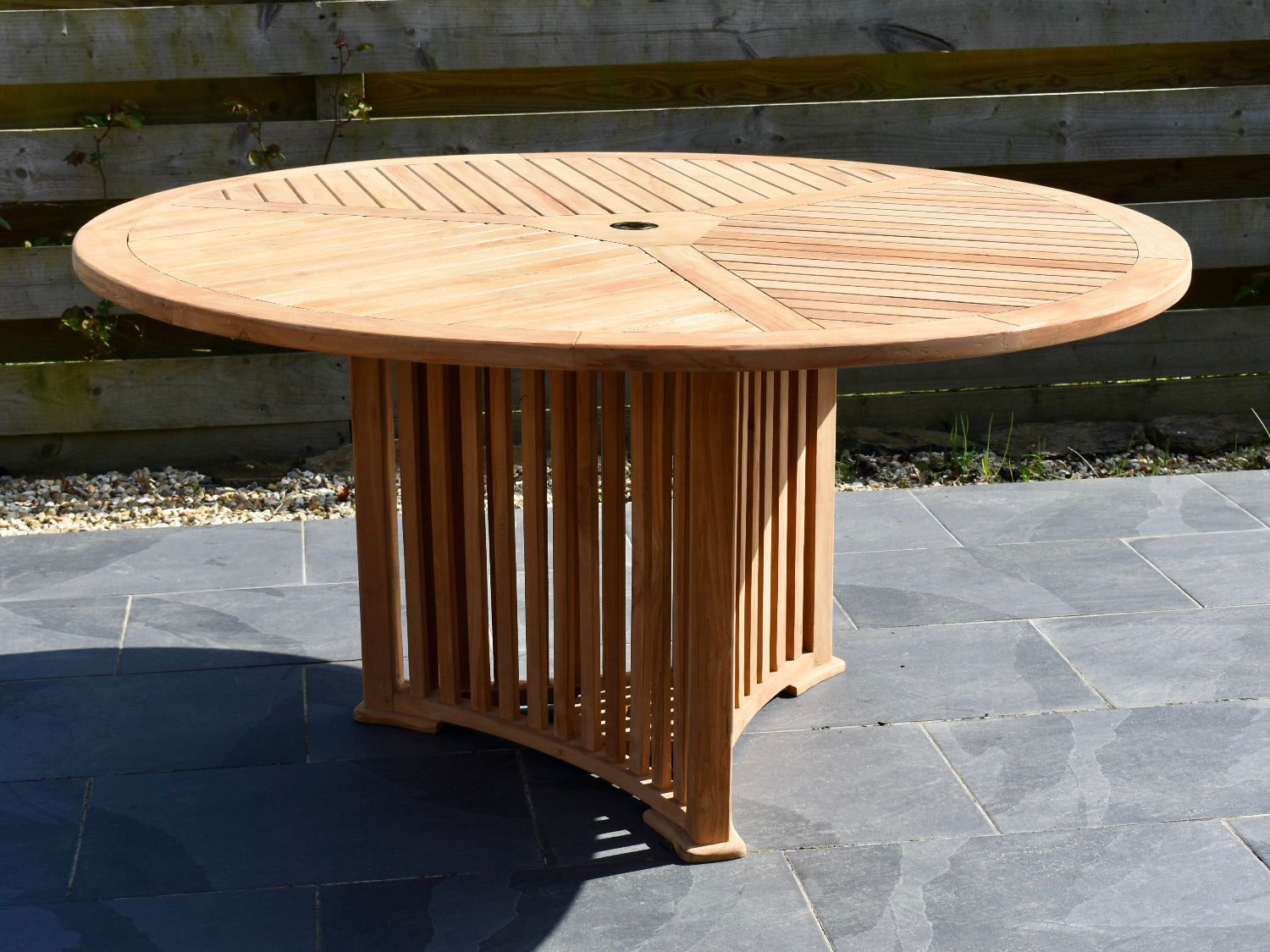 Radar Table Teak 150cm Round Radar Table – Patio Garden Furniture