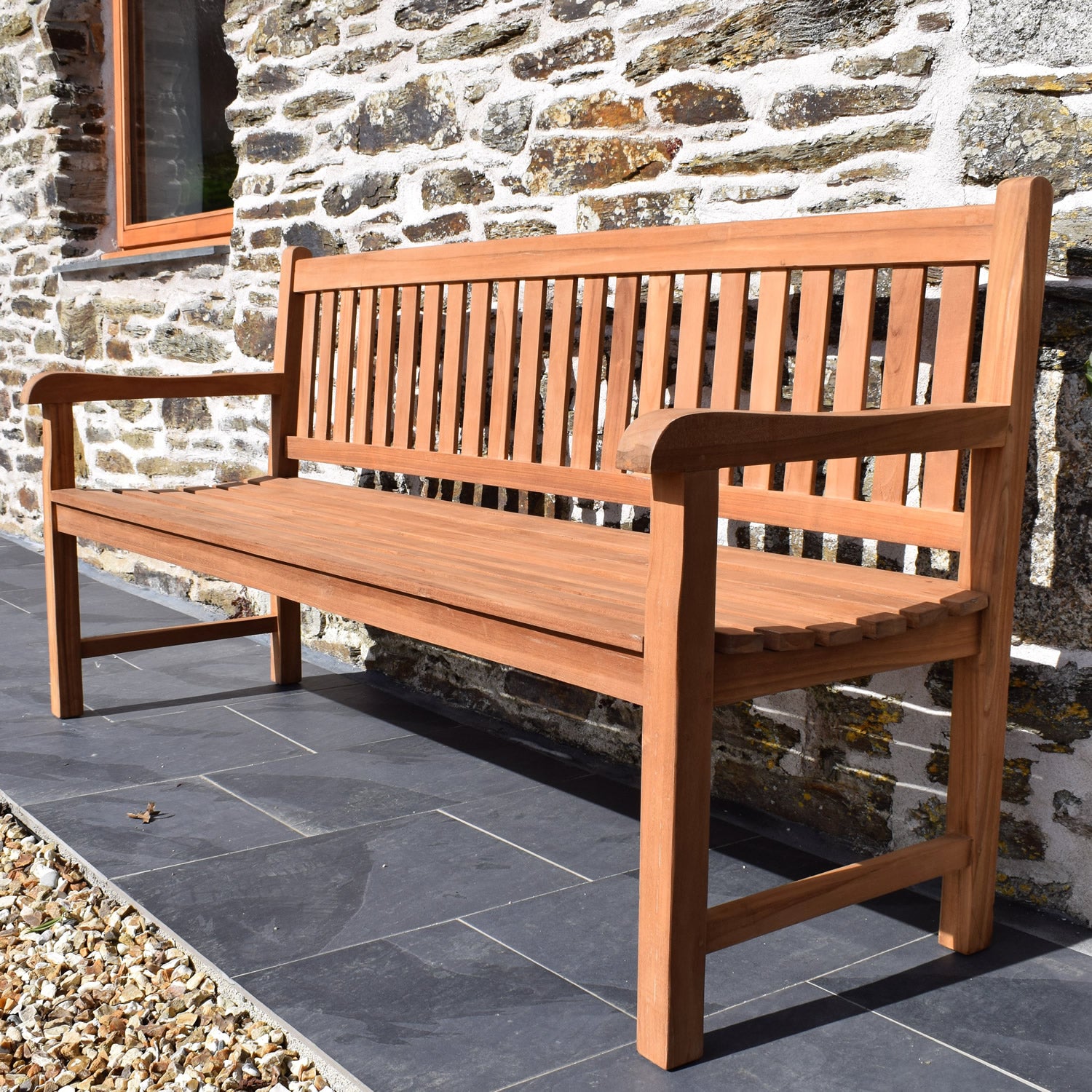 180cm teak wooden outdoor garden bench