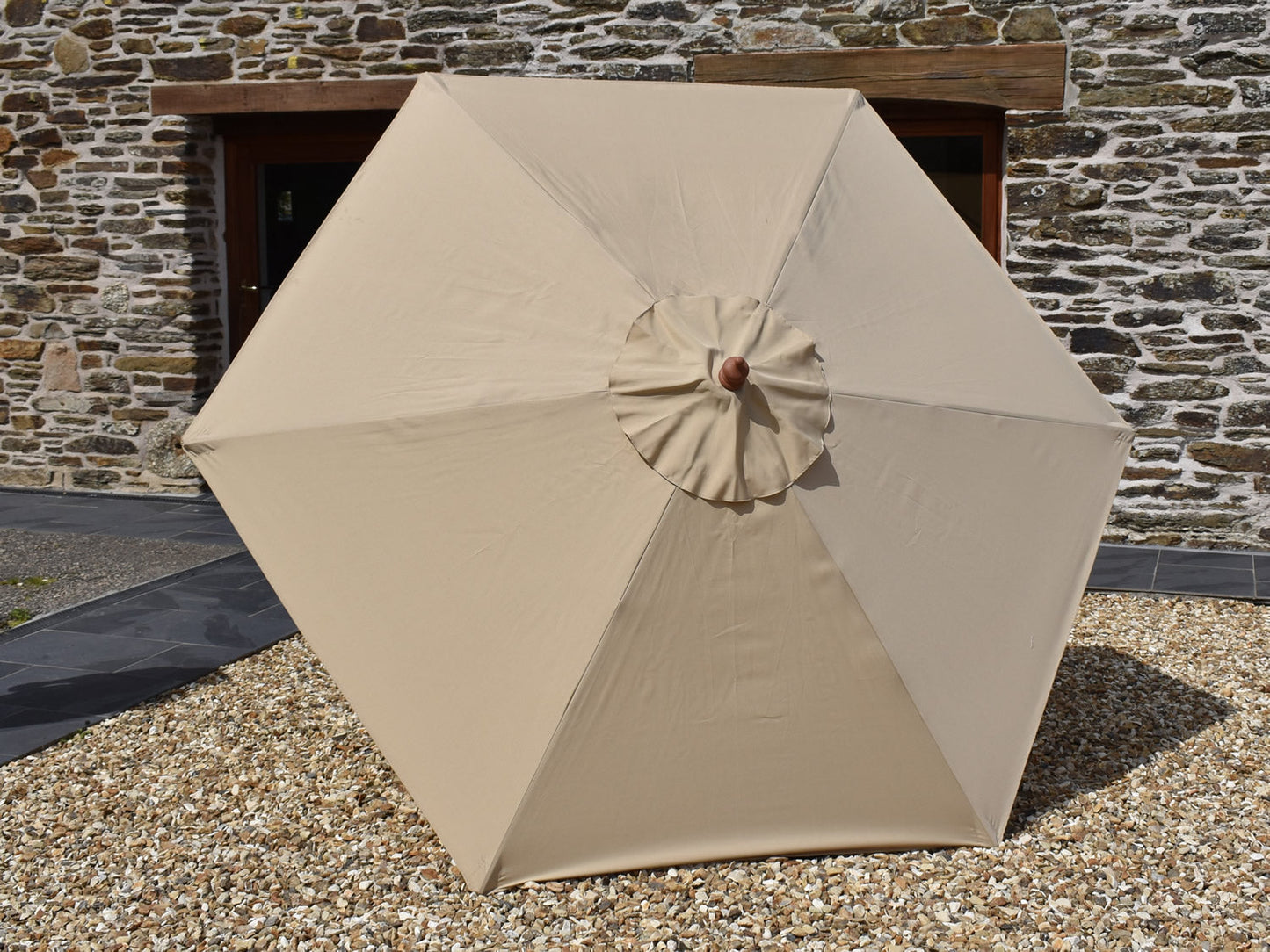 2.5 Hexagonal parasol canopy Cappuccino