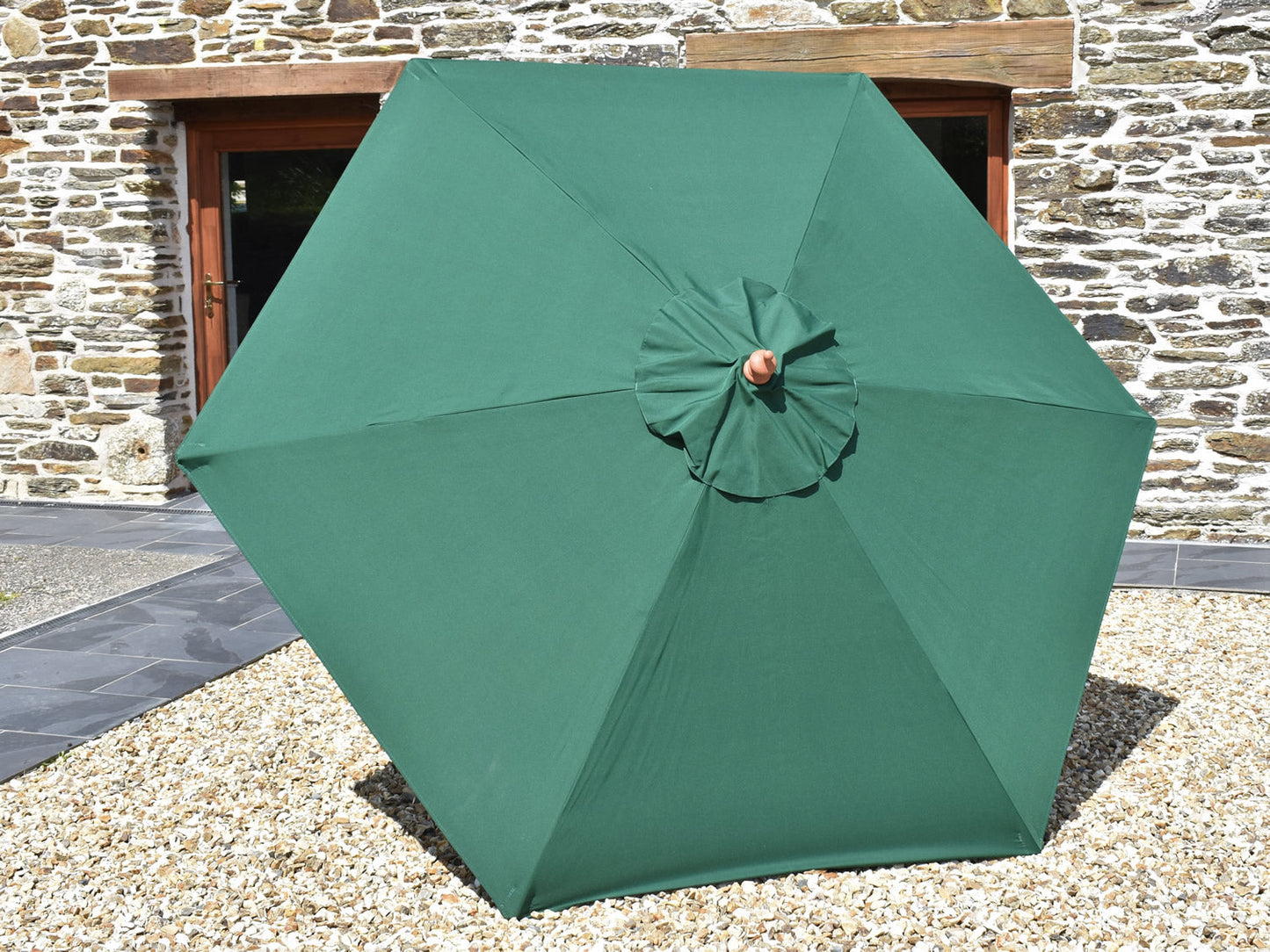 2.5 Hexagonal parasol canopy Green