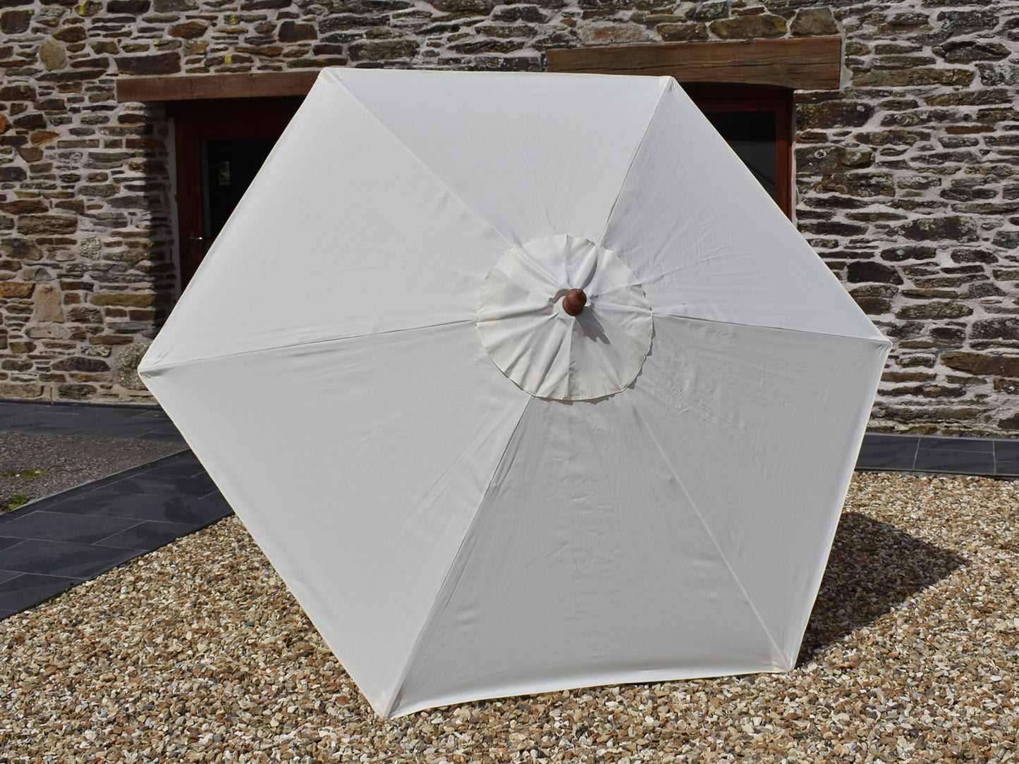 2.5 Hexagonal parasol canopy Natural