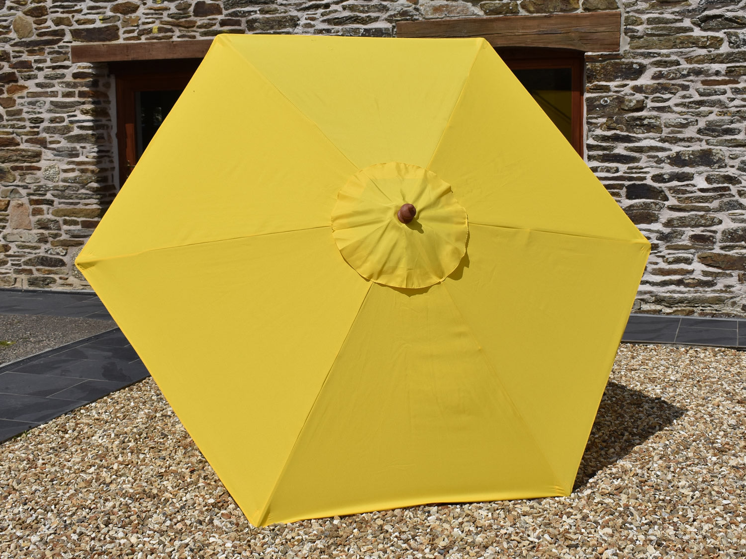2.5 Hexagonal parasol canopy Yellow