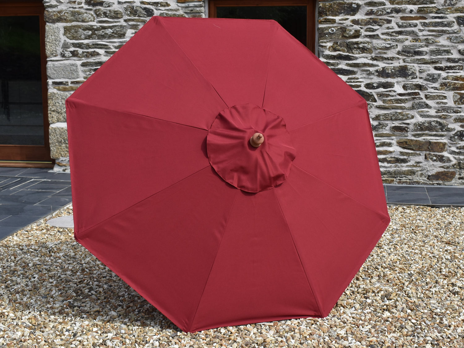 2m Octagonal parasol canopy Burgundy