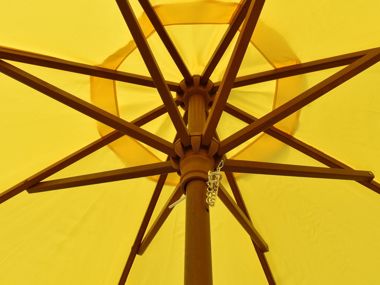 2m Octagonal parasol wooden underside struts