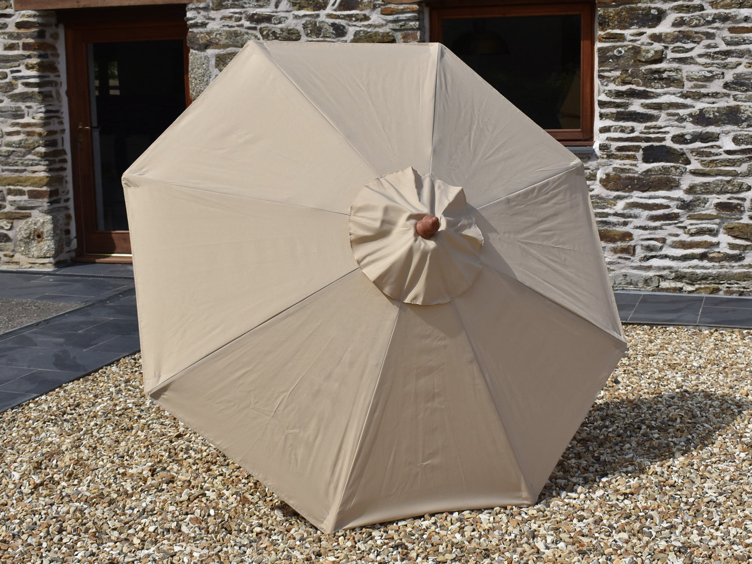 2m Octagonal parasol canopy Cappuccino