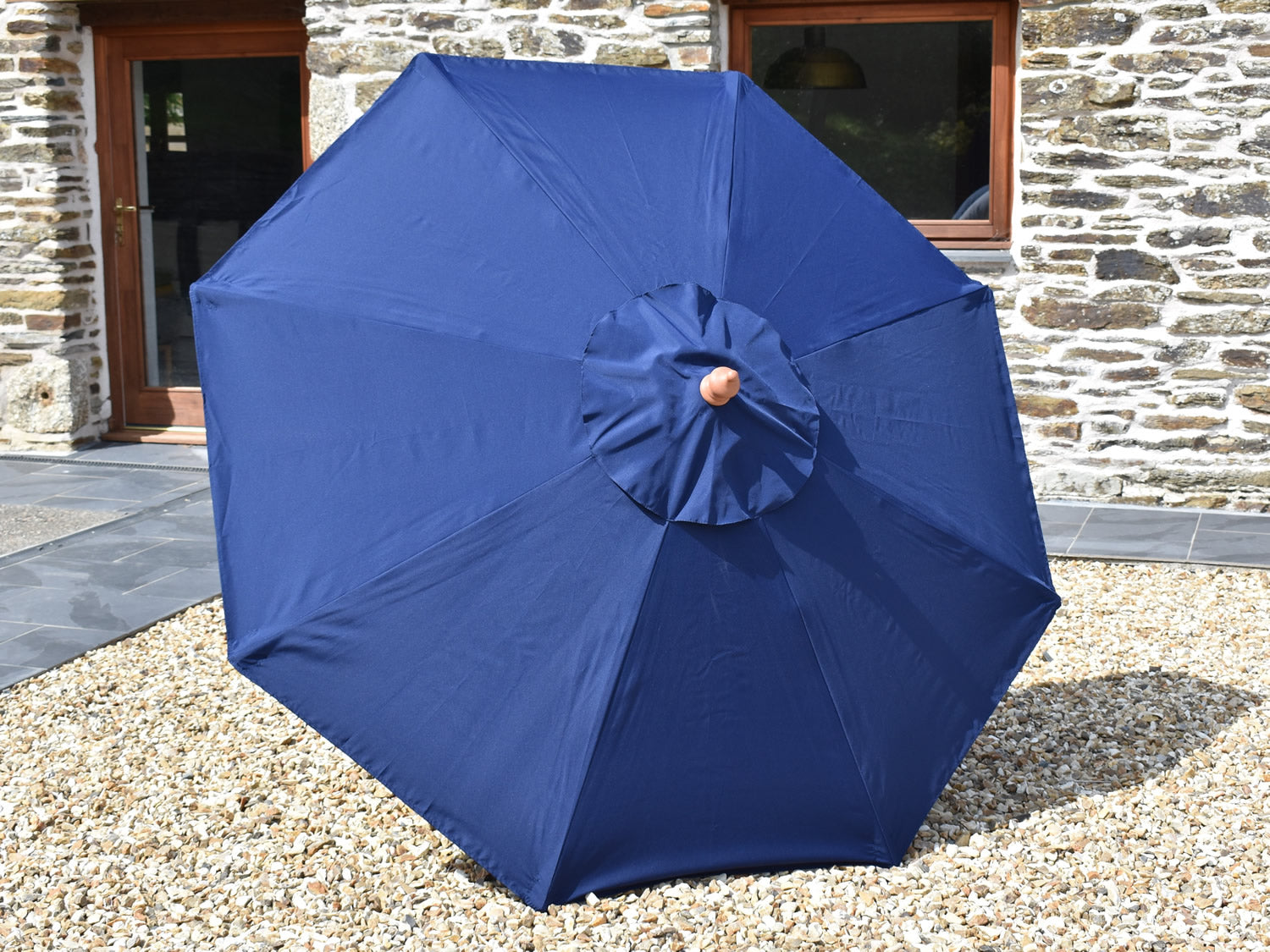 2m Octagonal parasol canopy Blue