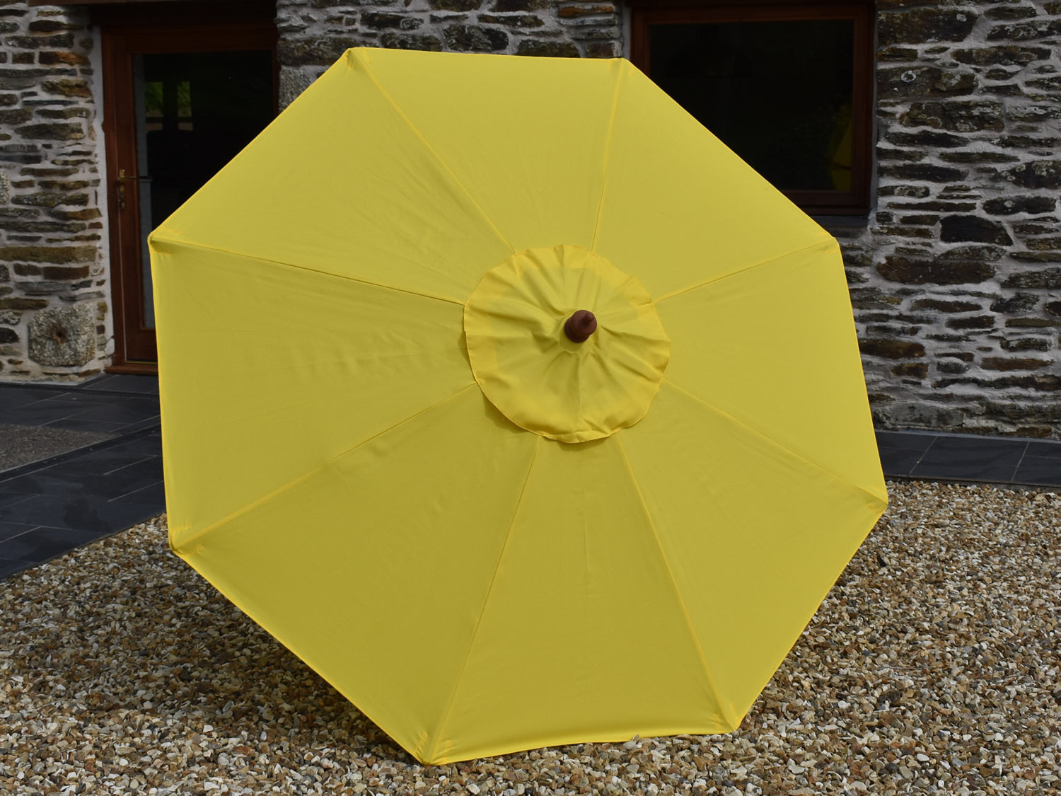 2m Octagonal parasol canopy Yellow