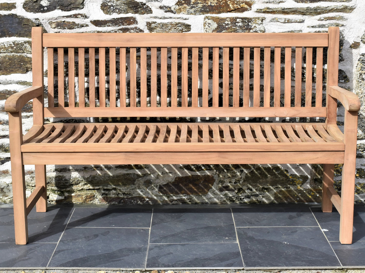 3 seater teak bench
