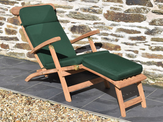 classic garden steamer chair cushion in green