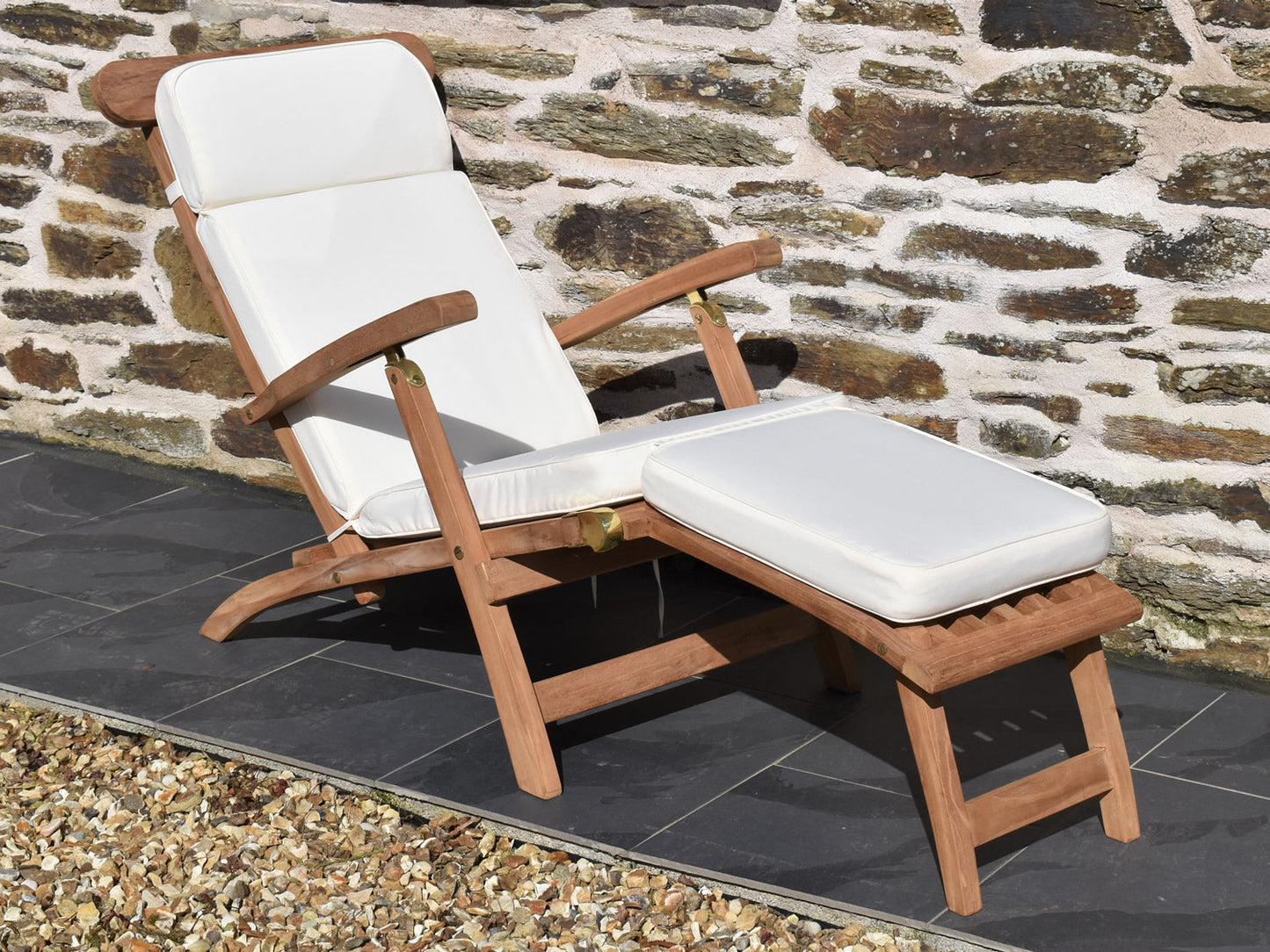 Classic Natural colour garden steamer chair cushion