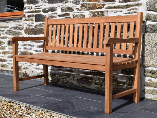 classic teak 3 seater garden bench