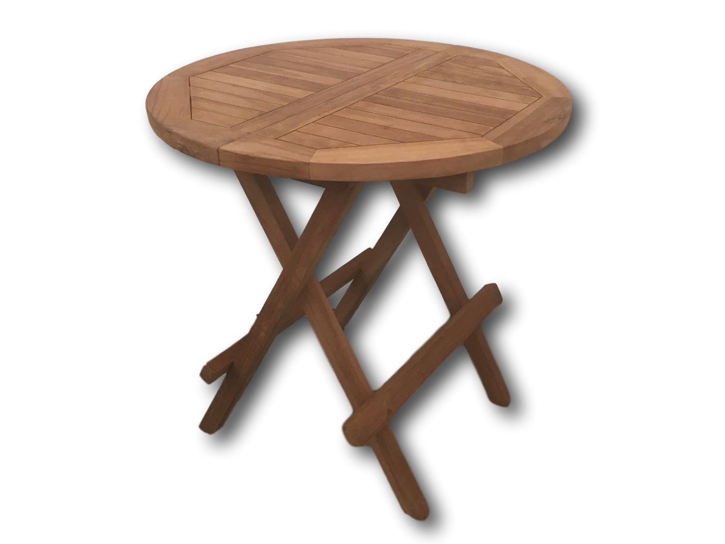Teak Round Folding Coffee Table