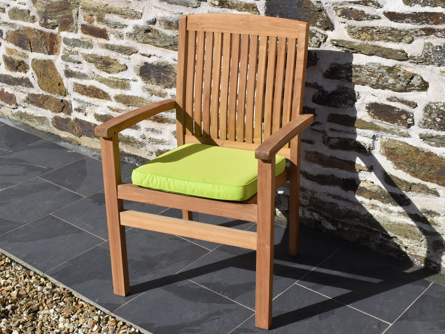 Large outdoor garden seat pad Light Green