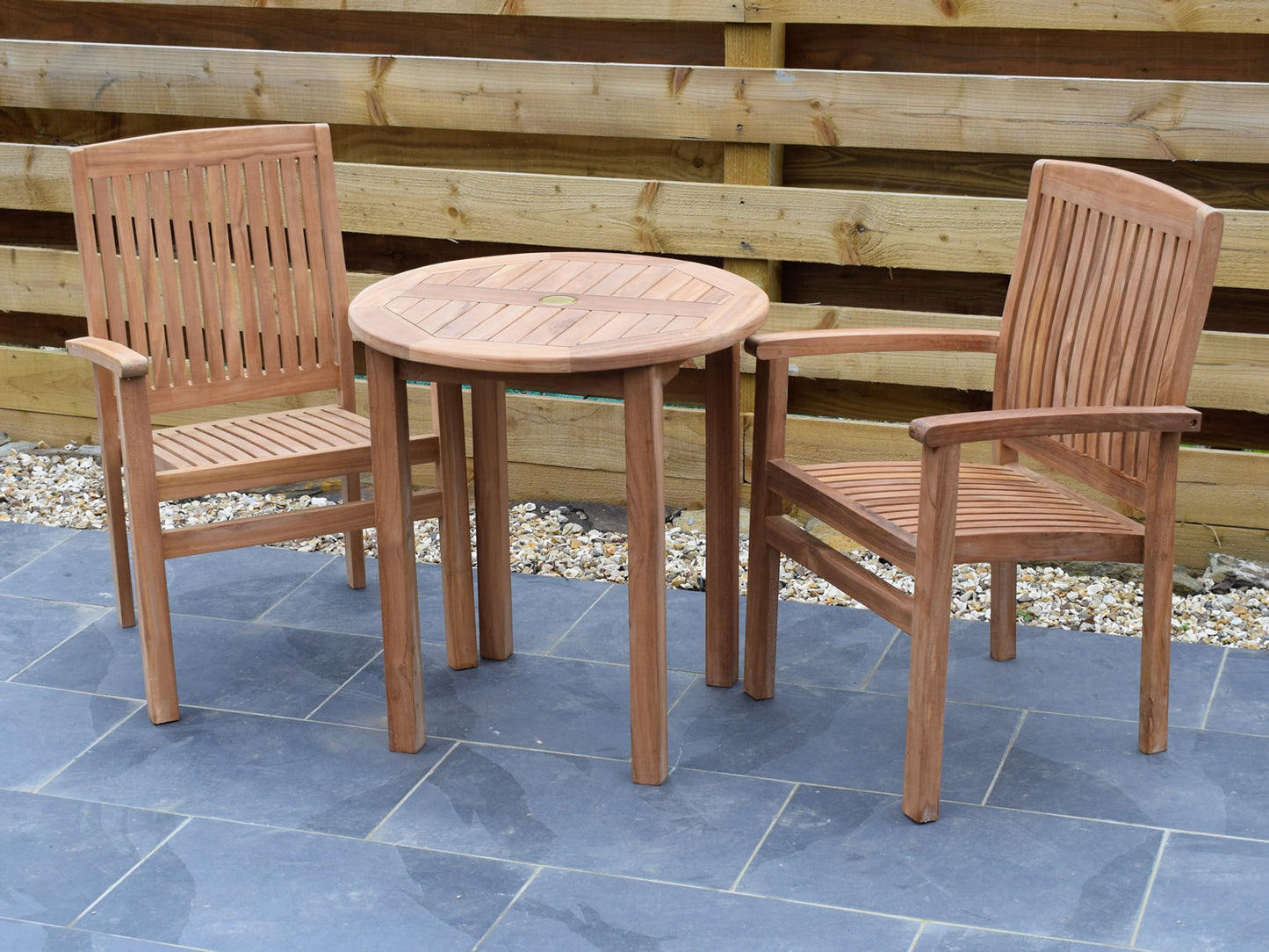 Teak 70cm Round Bistro Table